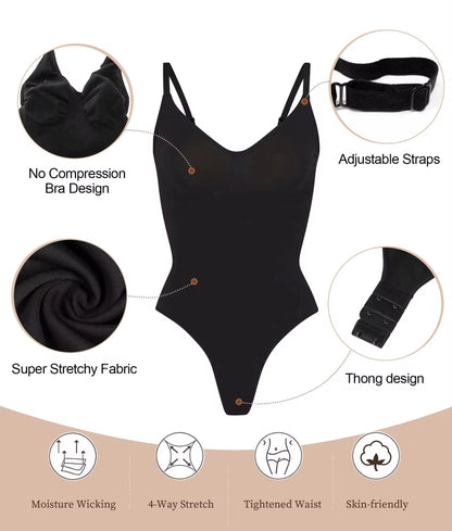 High Quality Elastic Bodysuit for Women Tummy Control Shapewear Seamless Sculpting Thong Body Shaper Slimmer Slimming Tank Top